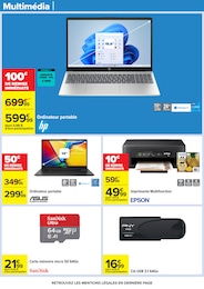 Offre Ordinateur Portable dans le catalogue Carrefour du moment à la page 90