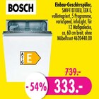 Aktuelles Einbau-Geschirrspüler SMV41D10EU Angebot bei SB Möbel Boss in Dresden ab 333,00 €