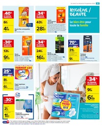 Prix et réduction Essuie-Tout dans le prospectus Carrefour Market en cours Offre Essuie-Tout dans le catalogue Carrefour Market du moment à la page 53
