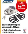Dispositif antivol pour camionnette 190 mm - Mottez - Screwfix à Villeneuve-d'Ascq Dispositif antivol pour camionnette 190 mm - Mottez en promo chez Screwfix Villeneuve-d'Ascq à 74,99 €