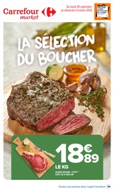 Promos Viande dans le catalogue "LA SÉLECTION DU BOUCHER" de Carrefour Market Viande en promo dans le catalogue Carrefour Market à la page 1