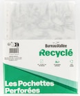 Lot de 50 Pochettes Perforées A4 Polypropylène 100% Recyclé - Lisses 5/100 - Bureau Vallée Recyclé à Bureau Vallée dans St Martin de Cornas Lot de 50 Pochettes Perforées A4 Polypropylène 100% Recyclé - Lisses 5/100 - Bureau Vallée Recyclé à Bureau Vallée dans St Martin de Cornas