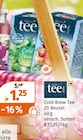 Cold Brew Tee im Angebot bei Müller in Memmingen Cold Brew Tee Angebote von Meßmer bei Müller Memmingen für 1,25 €