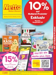 Aktueller Netto Marken-Discount Prospekt, "10% auf Molkerei-Produkte", mit Angeboten der Woche, gültig von 12.01.2026 bis 12.01.2026