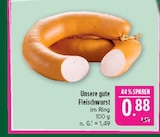 Unsere gute Fleischwurst bei Marktkauf im Döbeln Prospekt für 0,88 €