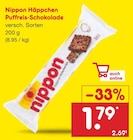 Häppchen Puffreis-Schokolade von Nippon für 1,79 € bei Netto Marken-Discount im Angebot Häppchen Puffreis-Schokolade von Nippon im aktuellen Netto Marken-Discount Prospekt