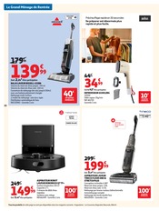 Promos Aspirateur Balai dans le catalogue "LE GRAND MÉNAGE DE RENTRÉE" de Auchan Hypermarché Aspirateur Balai en promo dans le catalogue Auchan Hypermarché à la page 30