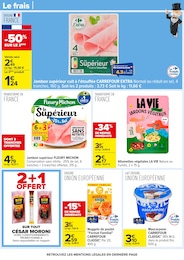 Prix et réduction Mascarpone dans le prospectus Carrefour en cours Offre Mascarpone dans le catalogue Carrefour du moment à la page 47