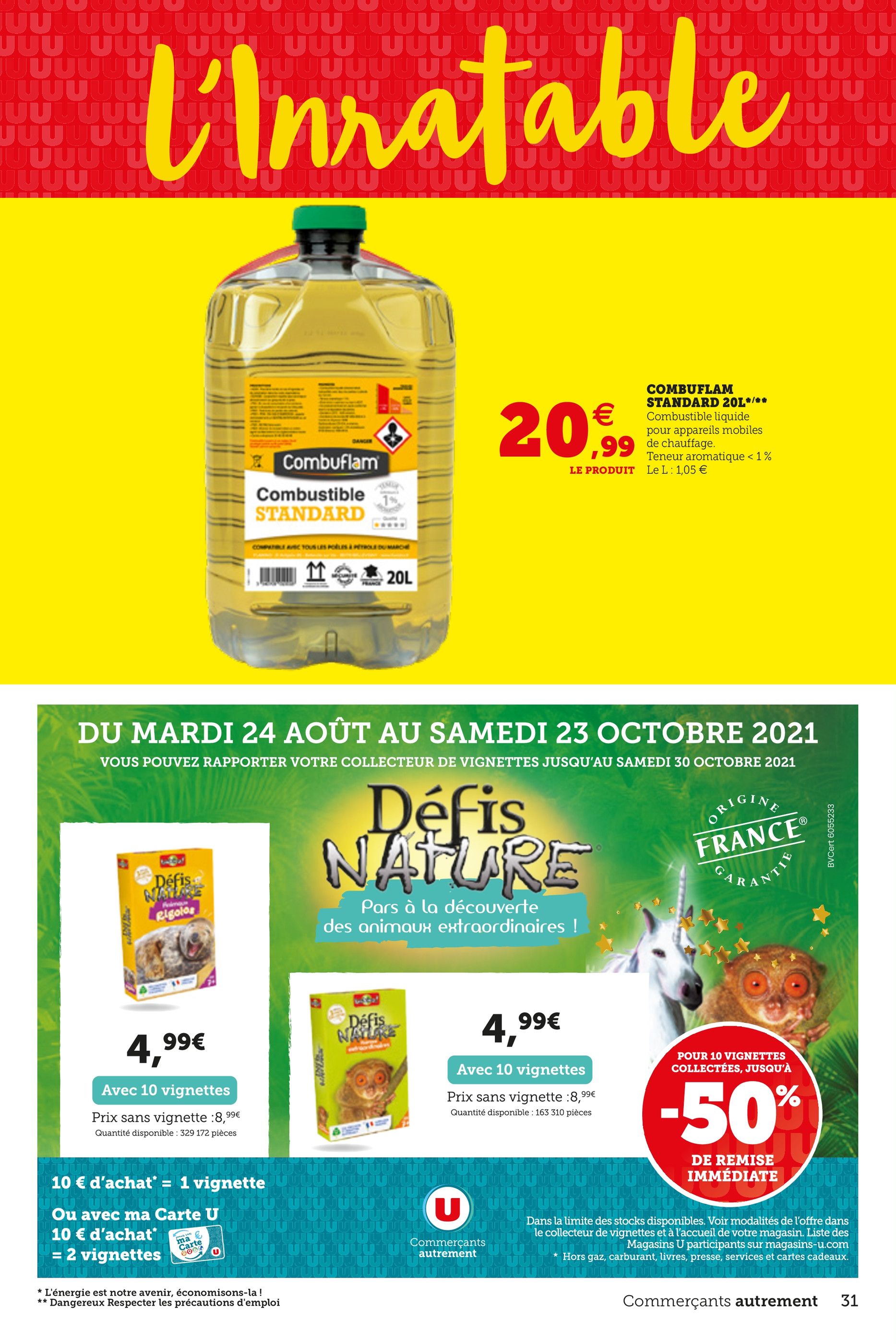 Combustible pétrole Mr Bricolage Promo et prix dans le catalogue du moment
