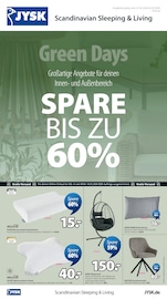 Aktueller JYSK Möbel & Einrichtung Prospekt in Schönbach und Umgebung, "Green Days" mit 9 Seiten, 21.03.2026 - 02.05.2026