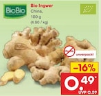 Bio Ingwer Angebote von BioBio bei Netto Marken-Discount Salzgitter für 0,49 €