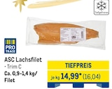 ASC Lachsfilet im METRO Prospekt ASC Lachsfilet im aktuellen METRO Prospekt für 16,04 €