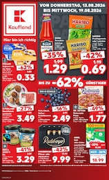 Kaufland Prospekt für Weimar mit 54 Seiten Kaufland Prospekt für Weimar: "Hier bin ich richtig", 54 Seiten, 13.08.2026 - 19.08.2026