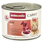 Animonda Cat Dose Carny Adult Rind pur 200 g bei Zookauf im Prospekt "" für 1,19 €
