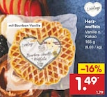 Herzwaffeln Vanille o. Kakao Angebote bei Netto Marken-Discount Krefeld für 1,49 €