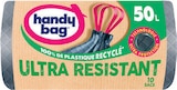 Sacs poubelle poignées coulissantes ultra résistant - HANDY BAG - Intermarché Super à Metz Sacs poubelle poignées coulissantes ultra résistant - HANDY BAG en promo chez Intermarché Super Metz à 0,53 €