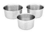 Lot de 3 casseroles - CARREFOUR HOME en promo chez Carrefour Troyes à 42,99 €