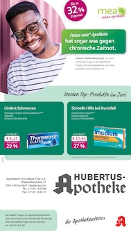 Aktueller mea - meine apotheke Prospekt (Urbach, 4 Seiten zum blättern mea - meine apotheke Prospekt Unsere Juni-Angebote mit 4 Seiten