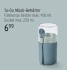 To-Go Müsli-Behälter für 6,99 € bei E center im Angebot To-Go Müsli-Behälter im aktuellen E center Prospekt