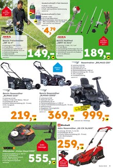 Rasenmäher im Globus-Baumarkt Prospekt "Immer eine Idee besser" mit 16 Seiten (Salzgitter)