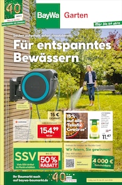 BayWa Bau- und Gartenmärkte Baumärkte Prospekt der aktuellen Woche mit 8 Seiten, gültig von 15.06.2026 bis 20.06.2026, in Reutlingen und Umgebung Aktueller BayWa Bau- und Gartenmärkte Baumärkte Prospekt in Reutlingen und Umgebung, "Für entspanntes Bewässern" mit 8 Seiten, 15.06.2026 - 20.06.2026