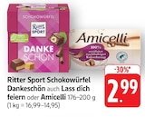 Schokowürfel Dankeschön im Angebot bei E center in Ulm Schokowürfel Dankeschön Angebote von Ritter Sport bei E center Ulm für 2,99 €