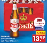 Pils von Tyskie für 13,99 € bei Netto Marken-Discount im Angebot Pils von Tyskie im aktuellen Netto Marken-Discount Prospekt