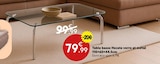 Table basse Hecate verre et métal en promo chez Maxi Bazar Aubervilliers à 79,99 €