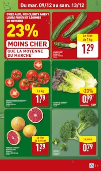 Promotion Brocoli dans le prospectus Aldi, valable du 09/12/2025 au 15/12/2025 Promo Brocoli dans le catalogue Aldi du moment à la page 3