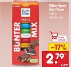 Mini Turm Angebote von Ritter Sport bei Netto Marken-Discount Frankfurt für 2,79 €