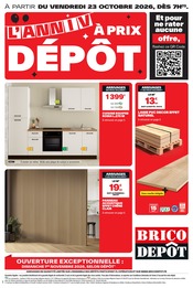 Prospectus Bricolage Brico Dépôt en cours à Ardentes et alentours, "L'ANNIV À PRIX DÉPÔT", 12 pages, 23/10/2026 - 05/11/2026 Catalogue Bricolage Brico Dépôt en cours à Ardentes et alentours, "L'ANNIV À PRIX DÉPÔT", 12 pages, 23/10/2026 - 05/11/2026