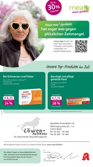 Aktueller mea - meine apotheke Prospekt "Unsere Juli-Angebote" Seite 1 von 4 Seiten für Wiehl