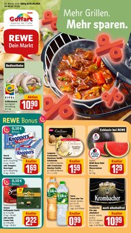 Krombacher im aktuellen REWE Prospekt (Eschweiler) Krombacher im REWE Prospekt "Dein Markt" mit 20 Seiten (Eschweiler)