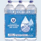 Eau de source de montagne - U - U Express à Villeneuve-d'Ascq Eau de source de montagne - U en promo chez U Express Villeneuve-d'Ascq à 3,47 €