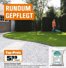 Carrara-Zierkies/-Splitt bei OBI in Frechen Carrara-Zierkies/-Splitt im Angebot bei OBI Frechen für 5,99 €