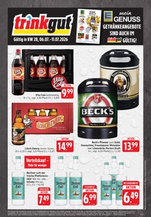 Becks im aktuellen Trinkgut Prospekt (Heilbronn) Becks im Trinkgut Prospekt "Aktuelle Angebote" mit 2 Seiten (Heilbronn)