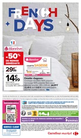Couette Angebote im Prospekt "French days : s'équiper à petits prix" von Carrefour Market auf Seite 18