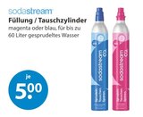Füllung / Tauschzylinder Angebote von sodastream bei V-Markt Regensburg für 5,00 €