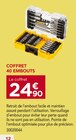 Coffret 40 embouts en promo chez Gedimat Coffret 40 embouts dans le catalogue Gedimat
