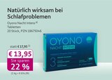 Nacht Intens Tabletten von Oyono im aktuellen mea - meine apotheke Prospekt für 13,95 €