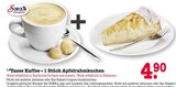 E center Kandel - Tasse Kaffee + 1 Stück Apfelrahmkuchen Angebot im Prospekt Tasse Kaffee + 1 Stück Apfelrahmkuchen bei E center im Kandel Prospekt für 4,90 €