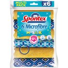 Lot de 6 lavettes Mosaik - SPONTEX dans le catalogue Carrefour