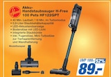 Hoover Akku-Handstaubsauger H-Free 100 Pets HF122GPT Angebote bei famila Nordost Langenhagen für 89,00 €
