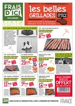 Catalogue Frais d'ici à Nantes, avec 2 pages Prospectus Frais d'ici à Nantes, "Les belles grillades d'ici", 2 pages, 09/06/2021 - 19/06/2021