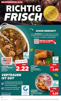 Schweinefilet im Kaufland Prospekt "Aktuelle Angebote" mit 70 Seiten (Leipzig)