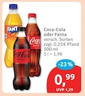 Coca-Cola oder Fanta im Angebot bei budni in Hamburg Coca-Cola oder Fanta Angebote von Coca-Cola bei budni Hamburg für 0,99 €