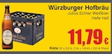 Aktuelle Bier Angebote bei RAN in Würzburg Aktuelles Julius Echter Weißbier Hefe Hell Angebot bei RAN in Würzburg ab 11,79 €