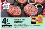 4 hachés de veau façon boucher - TENDRIADE dans le catalogue E.Leclerc