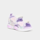 Sandales semelles lumineuses violet clair fille dans le catalogue La Halle