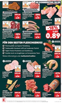 Rindfleisch im Kaufland Prospekt "Hier bin ich richtig" mit 65 Seiten (Heilbronn)
